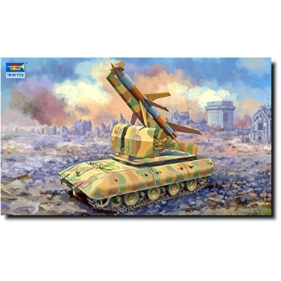 Afbeelding van 1:35 Trumpeter 09586 E 100 Flakpanzer w/Flakrakete Rheintocher I Plastic Modelbouwpakket