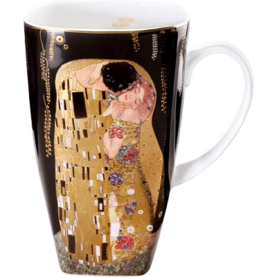 Afbeelding van Goebel Gustav Klimt Koffie / Thee Mok De Kus Beker porselein 450ml met echt goud
