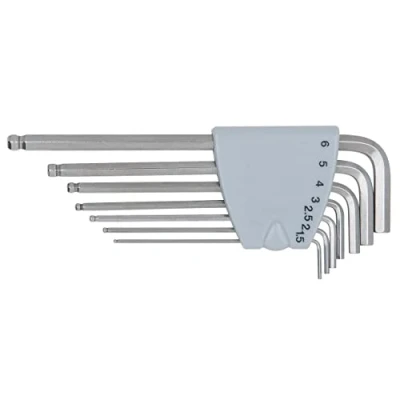Afbeelding van KS Tools 964.0415 RVS kogelkop inbussleutelset, lang, 7 dlg