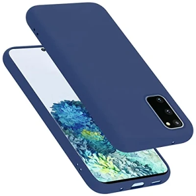 Afbeelding van Cadorabo Hoesje geschikt voor Samsung Galaxy S20 FE in LIQUID BLAUW Beschermhoes gemaakt van flexibel TPU silicone Case Cover