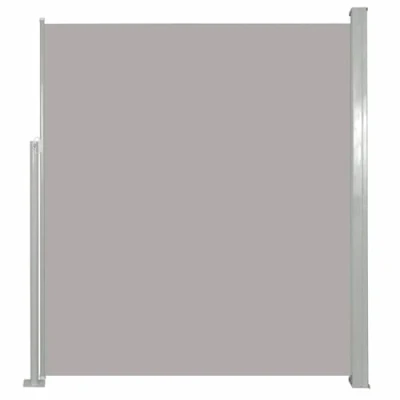 Afbeelding van vidaXL Zijluifel Uittrekbaar 140x300 cm Grijs Luifel Windscharm Privacyscherm