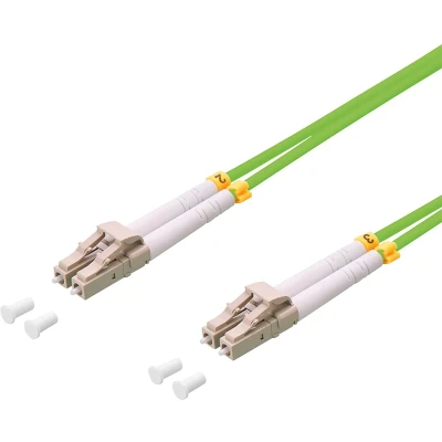 Afbeelding van LogiLink FP5LC01 Glasvezel kabel 1 m LSZH OM5 LC Groen