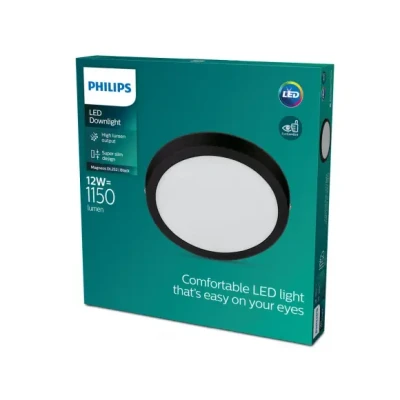 Afbeelding van Philips MAGNEOS Plafondlamp LED 1x12W1150lm Rond Zwart