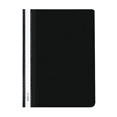Afbeelding van Herlitz 976480 offertemapje A4 PP zwart, 10 stuks