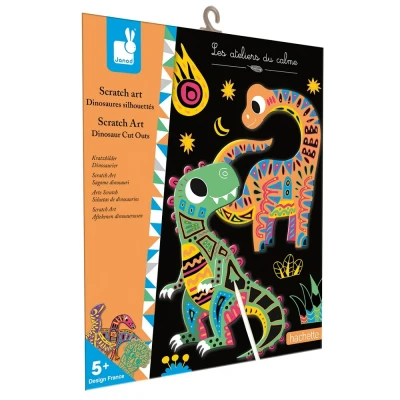 Afbeelding van Janod Scratch Art Dinosaurus
