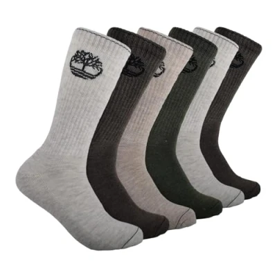 Afbeelding van Timberland heren crew sokken, Havermout heide (verpakking van 6 stuks), Large