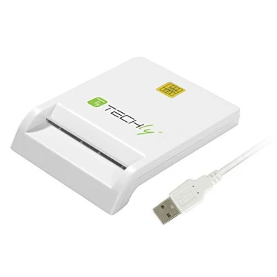 Afbeelding van Techly Compact /Writer USB2.0 White I card CAM USB2TY smart reader Binnen Wit