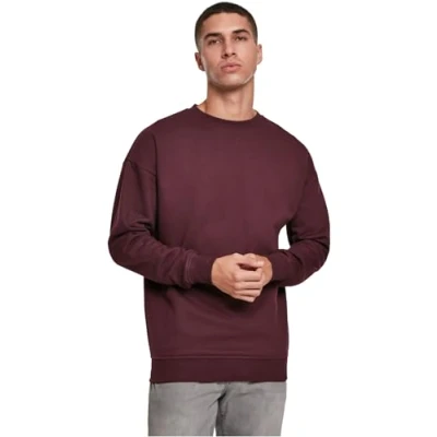 Afbeelding van Urban Classics Sweat Crewneck Sweater, Heren, Maat: Small, Redwine