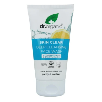 Afbeelding van Dr Organic Skin Clear Deep Pore Face Wash 5 In 1