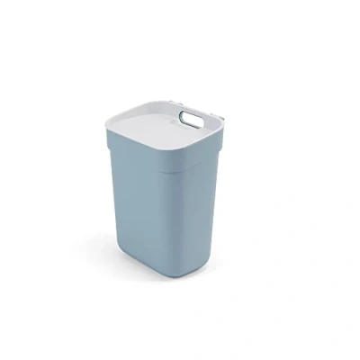 Afbeelding van Curver Klaar om te verzamelen 100% gerecycleerde 10L Keuken Accessoires Recycling Lift Top Bin Gerookt Grijs met Lichtgrijs Deksel