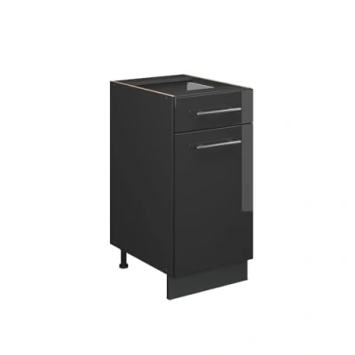Afbeelding van Vicco Onderkast keuken, Fame Line, antraciet hoogglans, 40 cm, zonder werkblad