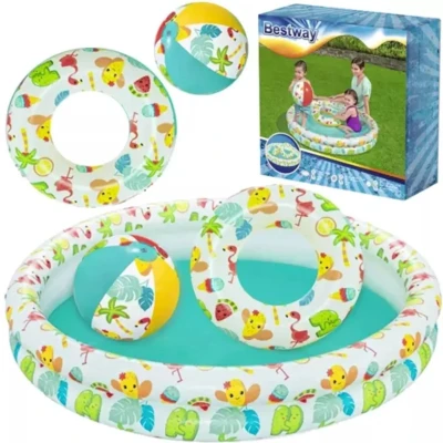 Afbeelding van Bestway 3 in 1 Opblaasbaar Kinderzwembad 51124 Plezier voor de Kleintjes