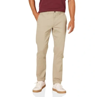 Afbeelding van Amazon Essentials Heren Slim Fit Casual Stretch Chino Broek, Kaki Bruin, 33W x 28L