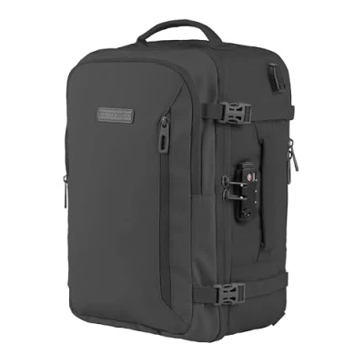 Afbeelding van BidMamba Handbagage, rugzak, 40 x 20 25 cm, Ryanair Easyjet, Koolstof, cm