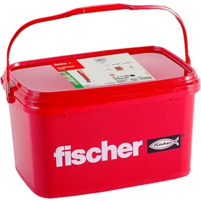 Afbeelding van fischer DUOPOWER 6 x 30, universele pluggen, krachtige 2 componenten kunststof pluggen voor bevestiging in beton, gipsplaat enz., zonder schroeven, herbruikbare emmer, 3.200 stuks