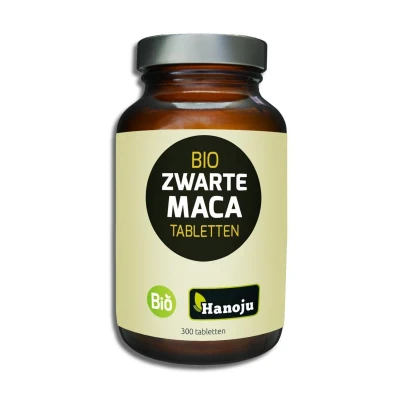 Afbeelding van Hanoju Bio Zwarte Maca tabletten, 300 tabletten