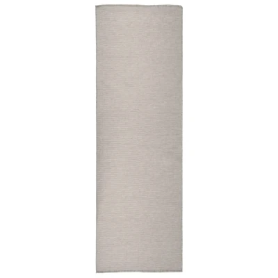 Afbeelding van vidaXL Buitenkleed platgeweven 80x250 cm taupe