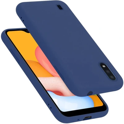 Afbeelding van Cadorabo Hoesje geschikt voor Samsung Galaxy A01 in LIQUID BLAUW Beschermhoes gemaakt van flexibel TPU silicone Case Cover
