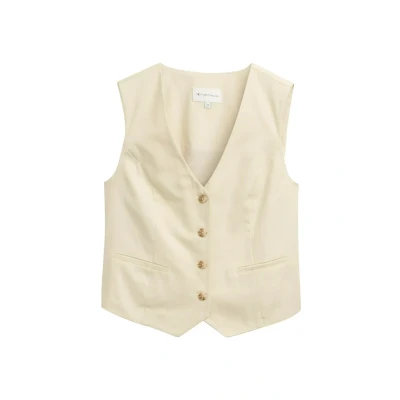 Afbeelding van TOM Tailor Bodywarmer, Dames, Maat: 34, Champagne