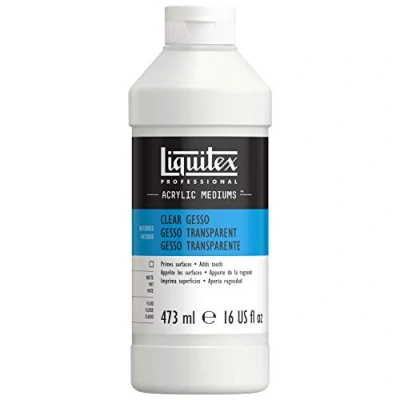 Afbeelding van Liquitex 7616 Professional transparante gesso, universele primer voor acrylverf, lichte en verouderingsbestendige primer, klaar gebruik 473ml LFes,