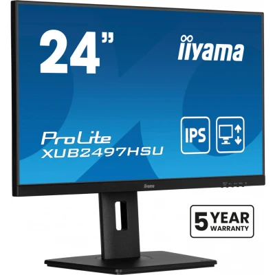 Afbeelding van iiyama Monitor XUB2497HSU B2 23,8 inch, IPS, 1920 x 1080/100Hz, 1H1DP, HEEFT