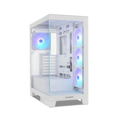 Afbeelding van ATX Semi toren doos Nox NXHUMMERGLOCKWH Wit