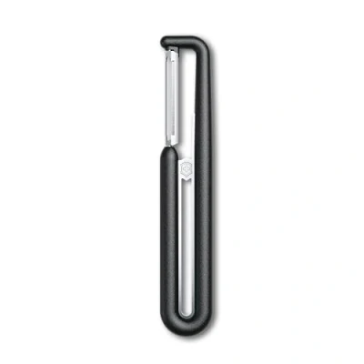 Afbeelding van Victorinox dunschiller &quot;Nova I&quot;, voor groenten, fruit, recht geslepen, tweesnijdig, extra scherp, Swiss Made, zwart