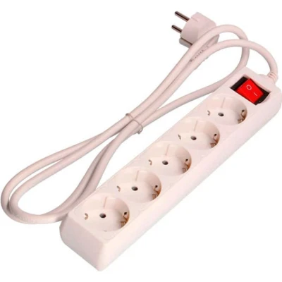 Afbeelding van Stopcontactenstrip 5 Tomas met Interruptor EDM Schuko (1,5 m)