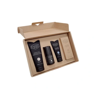 Afbeelding van Kaerel Geschenkset Gezichtscreme 75 ml + Scheercreme 100 Shampoo &amp; Douchegel 200 Deodorant 1 set