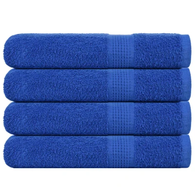 Afbeelding van vidaXL Handdoeken 4 st 100x200 cm 360 g/m² 100% katoen blauw