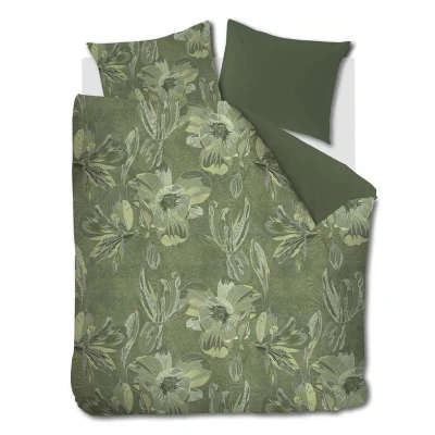 Afbeelding van Kardol Symbiose dekbedovertrek Lits jumeaux (260x200/220 cm + 2 slopen) Groen