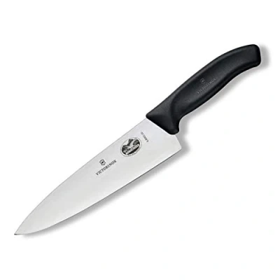 Afbeelding van Victorinox, 6.8063.20G, Swiss Classic, Tranchiermesser, Extra scharfe Klinge, mit geradem Schliff, robuster Kunststoff Griff, Schwarz, Made in Switzerland, Spülmaschinengeeignet