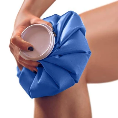 Afbeelding van Medisch ontwikkelde Warm &amp; koud pack ijszak/ijs pack/kompres herbruikbaar, waterdicht duurzaam materiaal, met antilekdop (Blauw, S)