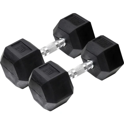 Afbeelding van Orange Gym Hex Dumbbell Black 2 kg set van Colour /