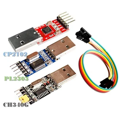 Afbeelding van 3pcs USB to TTL Module 1pc PL2303 + CP2102 CH340G UART