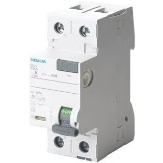 Afbeelding van Siemens aardlekschakelaar type a 63a 1 n pole 30ma 230v 2mw 5sv3316 6