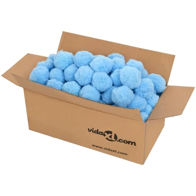 Afbeelding van Zwembadfilterbal antibacterieel 700 g polyetheen blauw