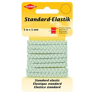 Afbeelding van Kleiber standaard elastiek/standaard elastiek, 65% polyester, wit, 300 x 0,5 0,05 cm
