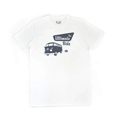 Afbeelding van BRISA VW Collection Volkswagen T1 Bus Transporter T shirt Uniseks (S) The Ultimate Ride/Wit