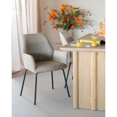 Afbeelding van Eleonora Stoel Indy taupe Donna