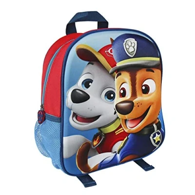 Afbeelding van Paw Patrol 2100001958 31 cm Chase en Marshall 3D Effect Junior Rugzak