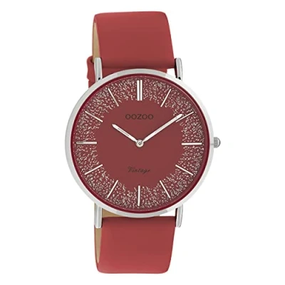 Afbeelding van Oozoo Glitzers Horloge, Dames, Maat: One Size, Rot