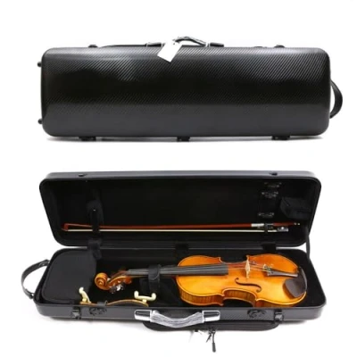 Afbeelding van Yinfente Advance Viool Case 4/4 Carbon fiber gevallen Hard Shell voor met rug Strap sterke handgreep gemakkelijk te dragen