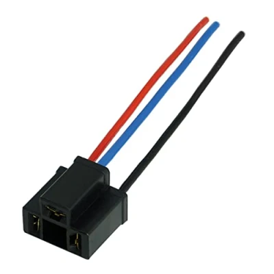 Afbeelding van 1 x H4 lamp stekker fitting lampvoet lampstekker P43t met kabel voor lampen gloeilampen