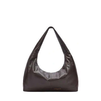 Afbeelding van LIEBESKIND BERLIN Leren schoudertas Hobo Bag Roasted donkerbruin