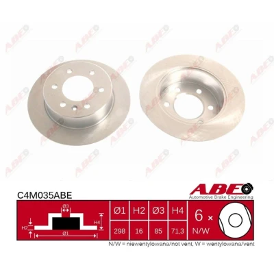 Afbeelding van ABE Remschijven C4M035ABE