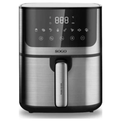 Afbeelding van SOGO Human Technology FRE SS 10880 Airfryer 5 l 1400 W RVS, Zwart