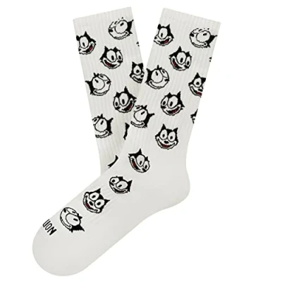 Afbeelding van Jimmy Lion sokken athletic felix smile wit (Felix The Cat) 41 46