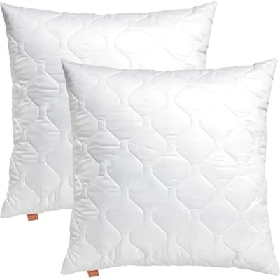 Afbeelding van sleepling 196043 set van 2 kussens met ritssluiting, 100% microvezel, 65 x cm, wit