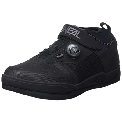 Afbeelding van O&#039;NEAL Mountainbike Schoenen Downhill Freeride Vegan Compatibel met SPD pedaalplaat, Quick Lacing System, Ademend Session V.22 Schoen Volwassen Zwart Grijs Maat 39